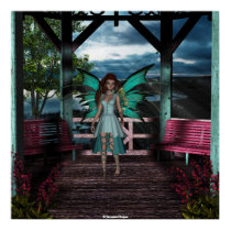 Fairy Aqua Blythe Poster posters by FairytaleDesigns Fairy Aqua Blythe Poster posters
