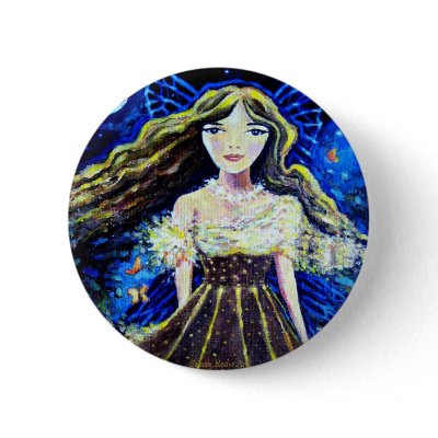 Fairy Art button - "Forest Fairy Princess" by SusanRodio