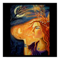 Fairy Art Print - Spirit Of The Forest posters