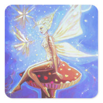 Fairy Art Square Stickers - "Cloud Sprites" stickers