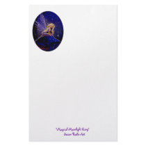 Fairy Art Stationery - Magical Moonlight Faery stationery