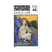 Fairy & Baby Dragons Postage