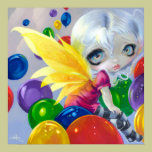 Fairy Balloons ART PRINT Birthday Party BIg Eye posters by strangeling Fairy Balloons ART PRINT Birthday Party BIg Eye posters