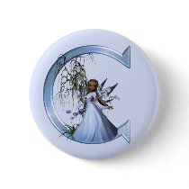 Fairy Blue Monogram C buttons