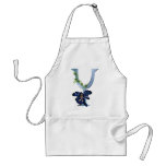 Fairy Blue Monogram Y Aprons