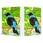 Fairy Bluebird Photo Painting 3 Ring Binder