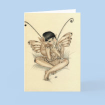 Fairy Boy Bunny Card cards