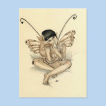 Fairy Boy Bunny Postcard postcards