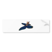 Fairy Butterfly Rider bumper stickers