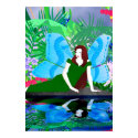 Fairy by a pond posters