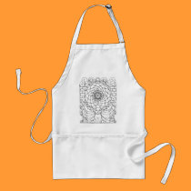 Fairy Cat and Rose Window aprons