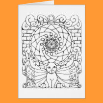 Fairy Cat and Rose Window cards