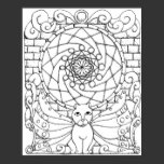 Fairy Cat and Rose Window posters