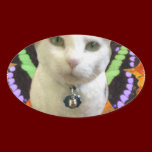 Fairy Cat Oval Sticker stickers