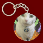 Fairy Cat Round Keychain keychains