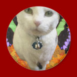 Fairy Cat Round Magnet