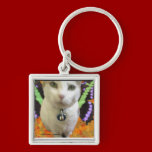 Fairy Cat Square Keychain