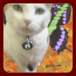 Fairy Cat Square Sticker stickers