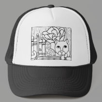 Fairy Cat W Books hats