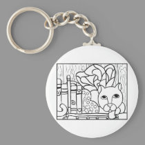 Fairy Cat W Books keychains