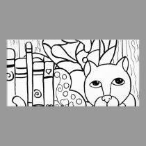 Fairy Cat W Books photo cards