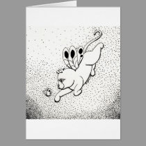 Fairy Cat W Butterfly cards