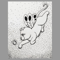 Fairy Cat W Butterfly flyers