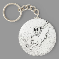 Fairy Cat W Butterfly keychains
