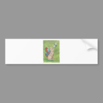 Fairy Cat With Dragonfly bumper stickers