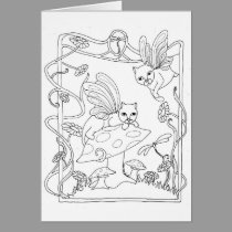 Fairy Cats N Mushroom cards