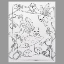 Fairy Cats N Mushroom letterhead