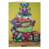 Fairy Celebration Birthday Wishes Notecards cards