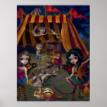Fairy Circus ART PRINT fantasy faeries carnival