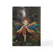 dahlia flower fairy greeting card