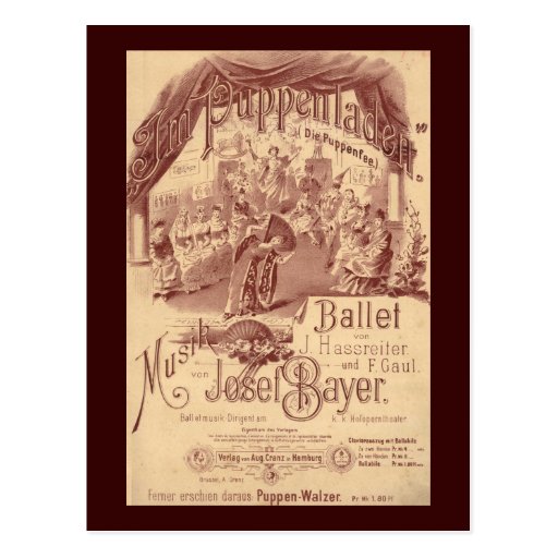 Fairy Doll Ballet Die Puppenfee Josef Bayer Postcard Zazzle