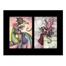 Fairy Dragon ACEO Cards by Molly Harrison Post Cards