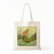 Fairy dragon bag with border by thedancingemu Fairy dragon bag with border