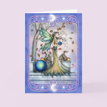 Fairy Dragon Blank Greeting Card