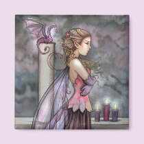 Fairy Dragon Magnet by Molly Harrison