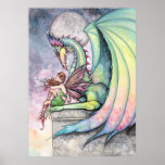 Fairy Dragon Poster by Molly Harrison