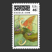 Fairy dragon stamp stamps