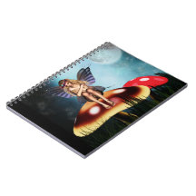 Fairy dreamer mushroom Notebook journal