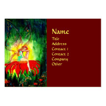 FAIRY DREAMING ON THE FLOWER BUSINESS CARD TEMPLATES