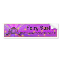 Fairy Dust Bumper Sticker bumper stickers by BlueFairyDesigns Fairy Dust Bumper Sticker bumper stickers