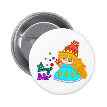 "Fairy Dust" Cute Funny Cartoon Magic Princess Pinback Buttons