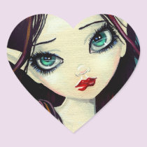 Fairy Eyes Heart Stickers