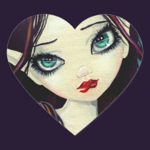Fairy Eyes Heart Stickers stickers