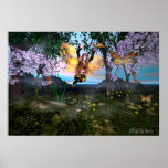 Fairy FireGlitter Poster