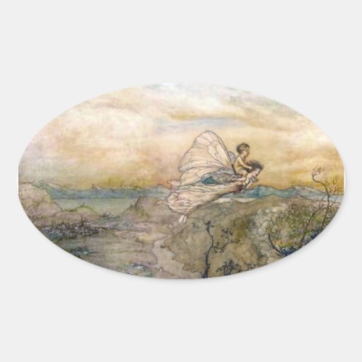 Fairy Flies Off With Child Sticker