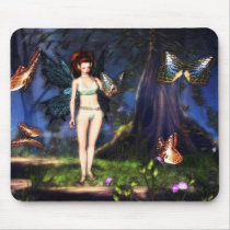 Fairy Forest Flutter mousepad by RenderlyYours Fairy Forest Flutter mousepad